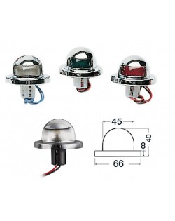 Luci di via Utility in ABS cromato per imbarcazioni